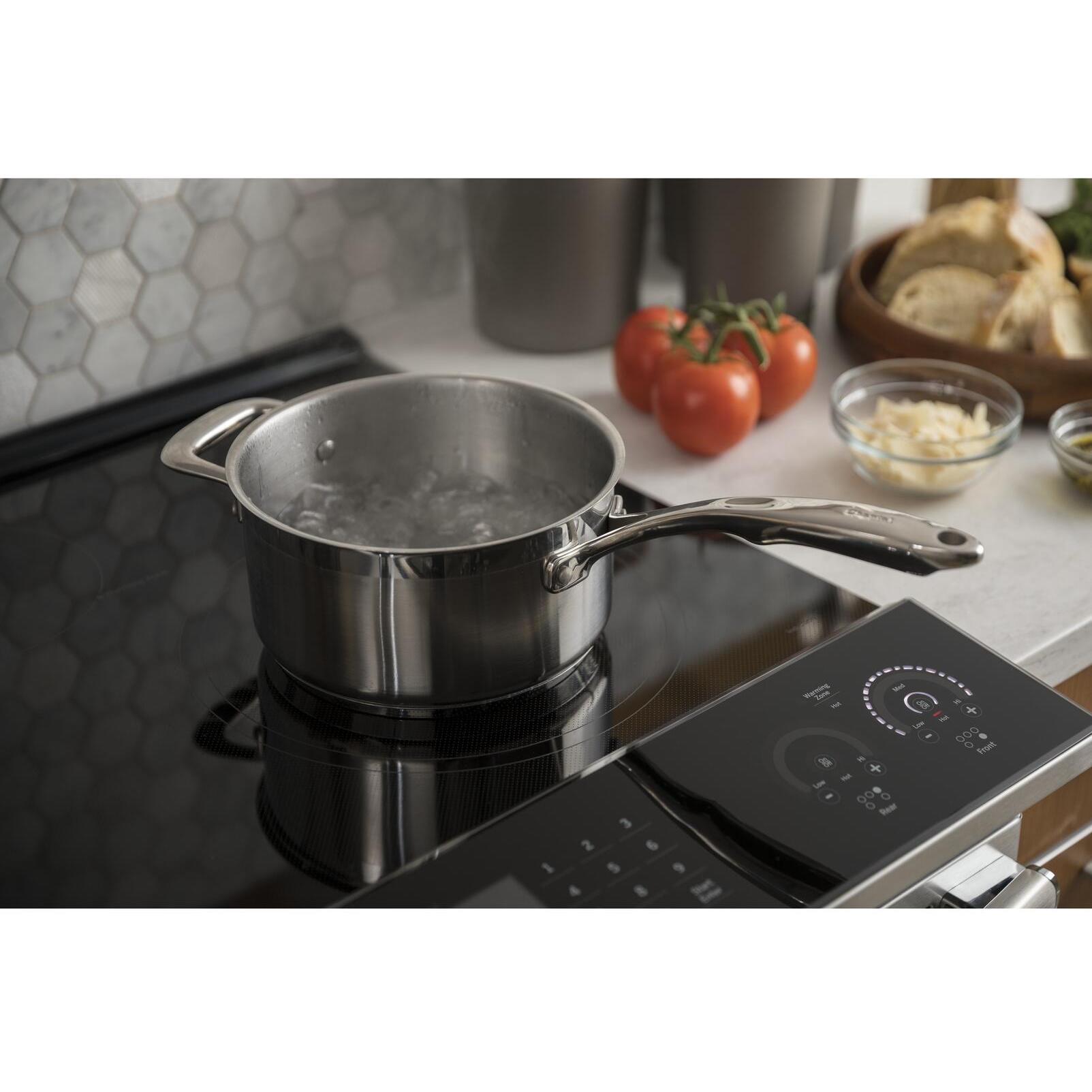 GE Profile 30-inch Slide-in Induction Electric Range with Wi-Fi Connectivity PHS930YPFS