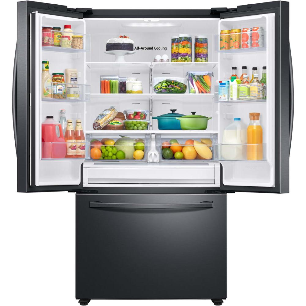 Samsung 36-inch, 28.2 cu.ft. Freestanding French 3-Door Refrigerator with Internal Ice Maker RF28T5001SG/AA