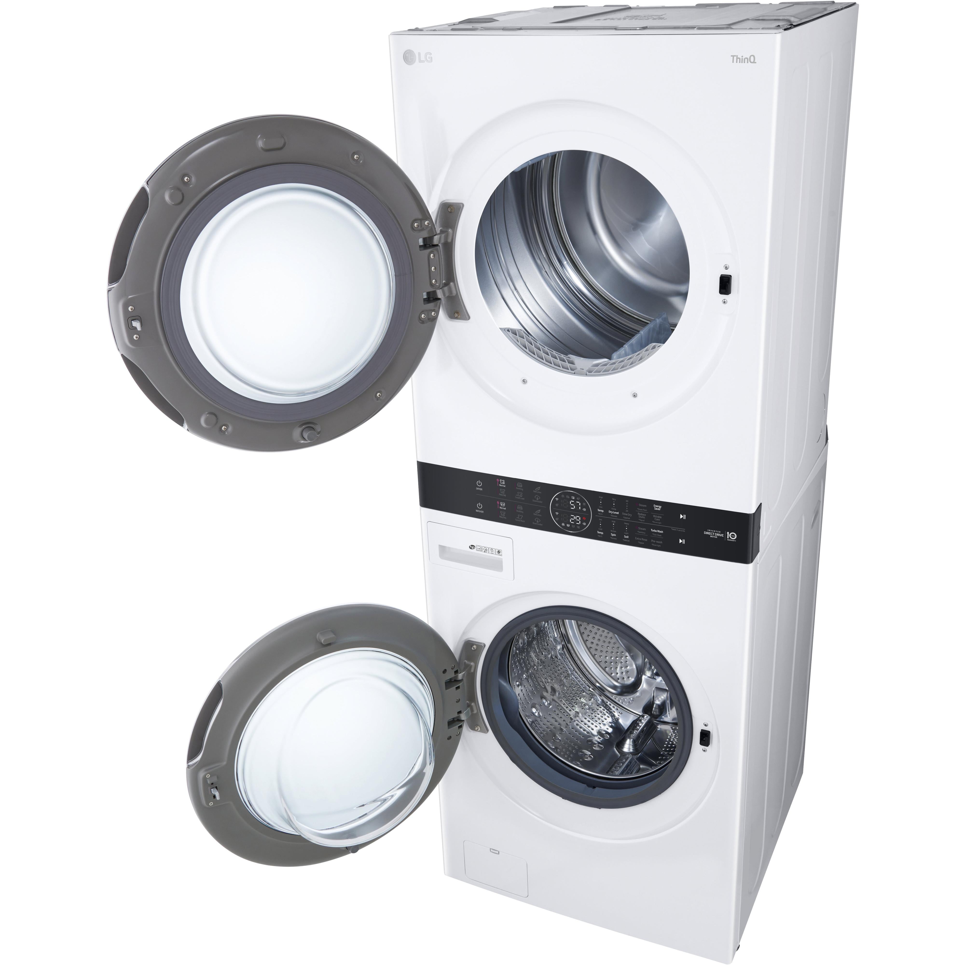 LG Stacked Washer/Dryer Electric Laundry Center with TurboWash? 360 Technology WKEX200HWA