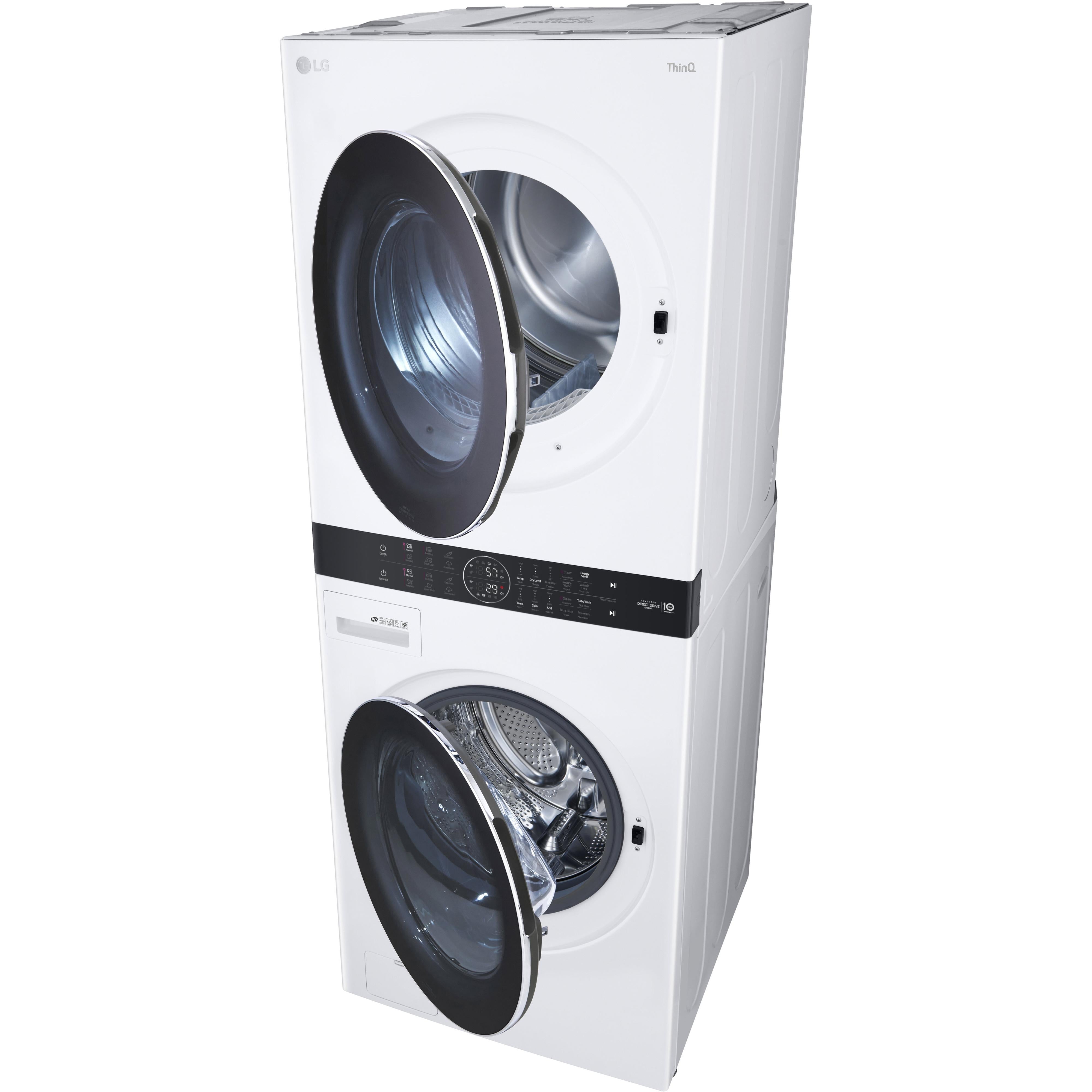 LG Stacked Washer/Dryer Electric Laundry Center with TurboWash? 360 Technology WKEX200HWA