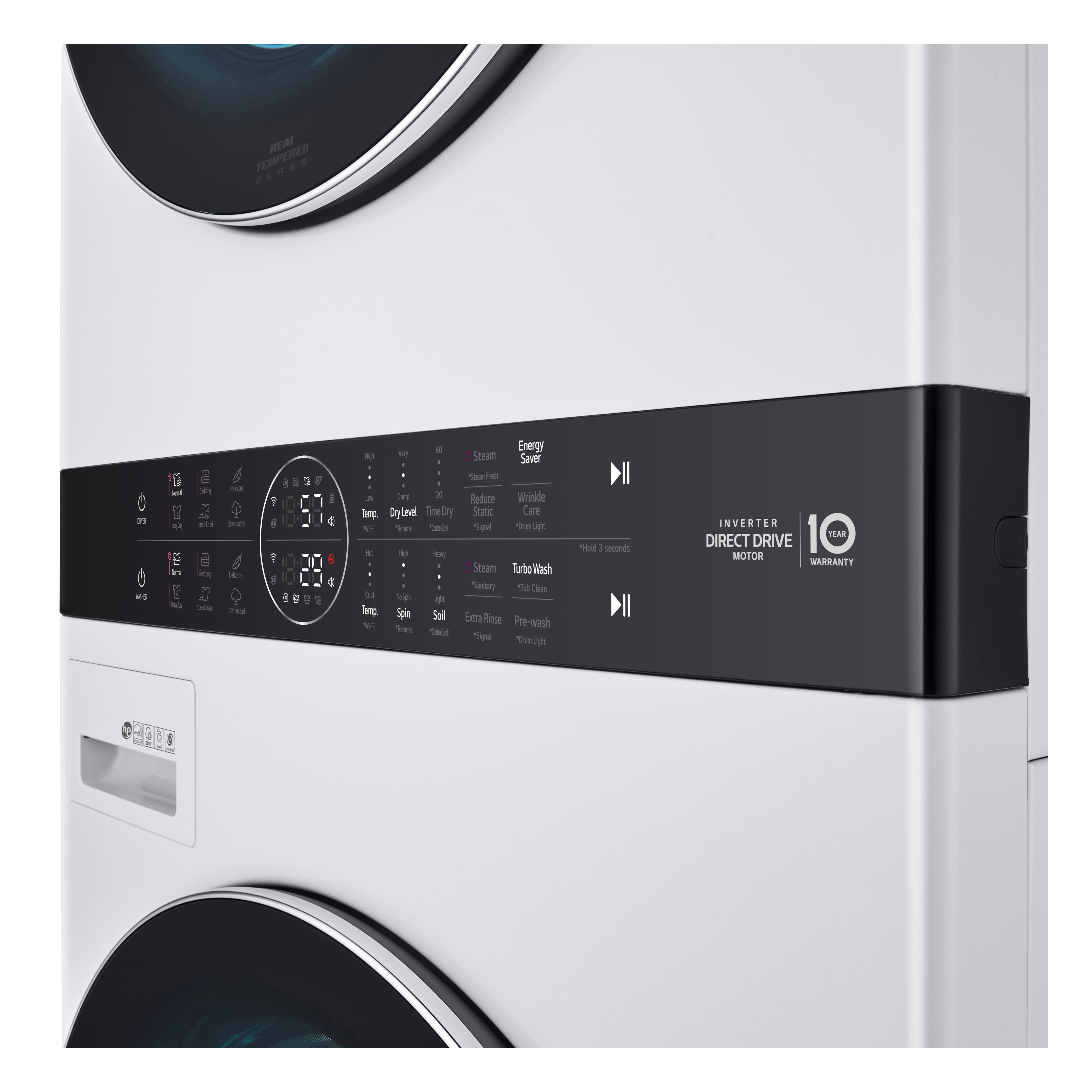 LG Stacked Washer/Dryer Electric Laundry Center with TurboWash? 360 Technology WKEX200HWA