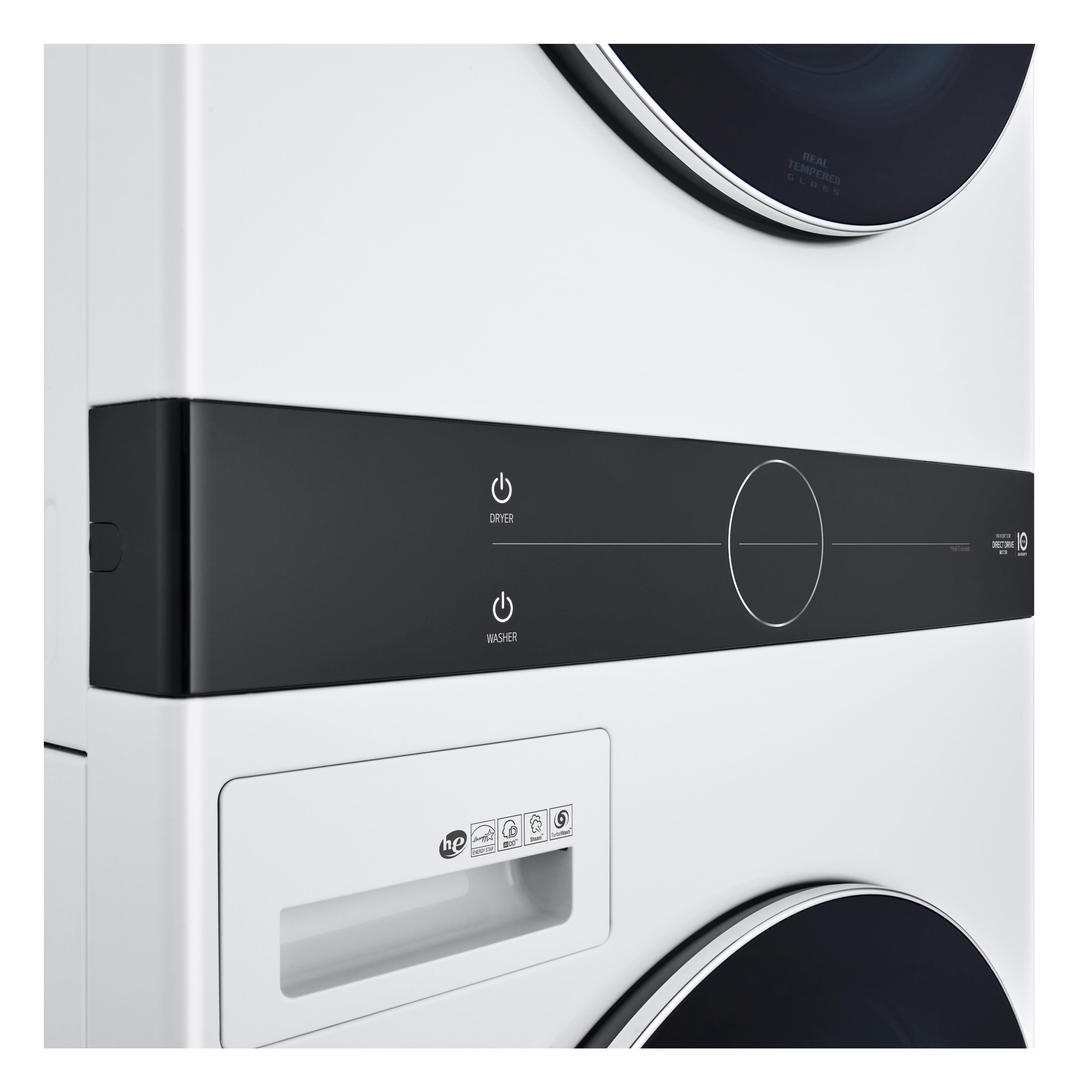 LG Stacked Washer/Dryer Electric Laundry Center with TurboWash? 360 Technology WKEX200HWA