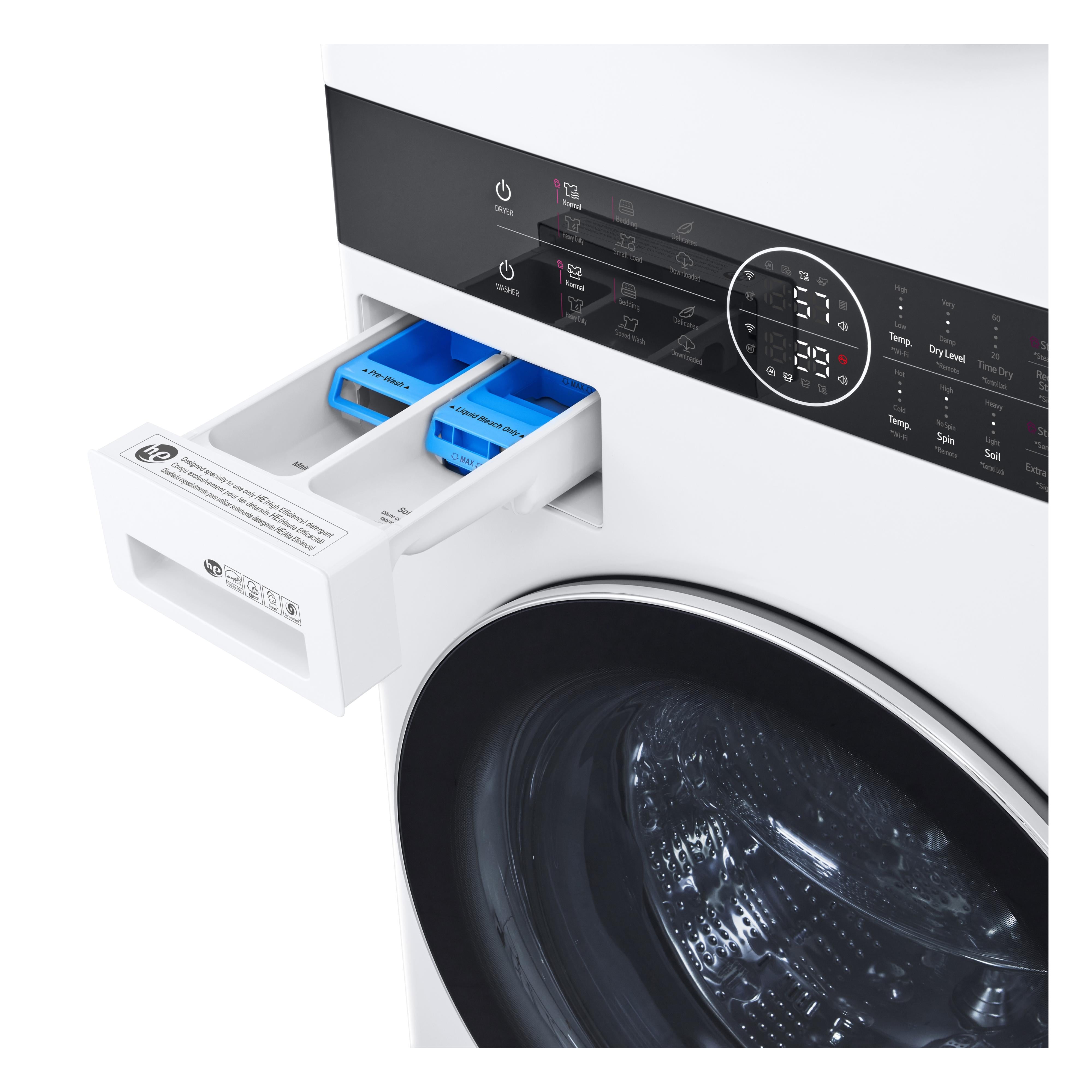 LG Stacked Washer/Dryer Electric Laundry Center with TurboWash? 360 Technology WKEX200HWA