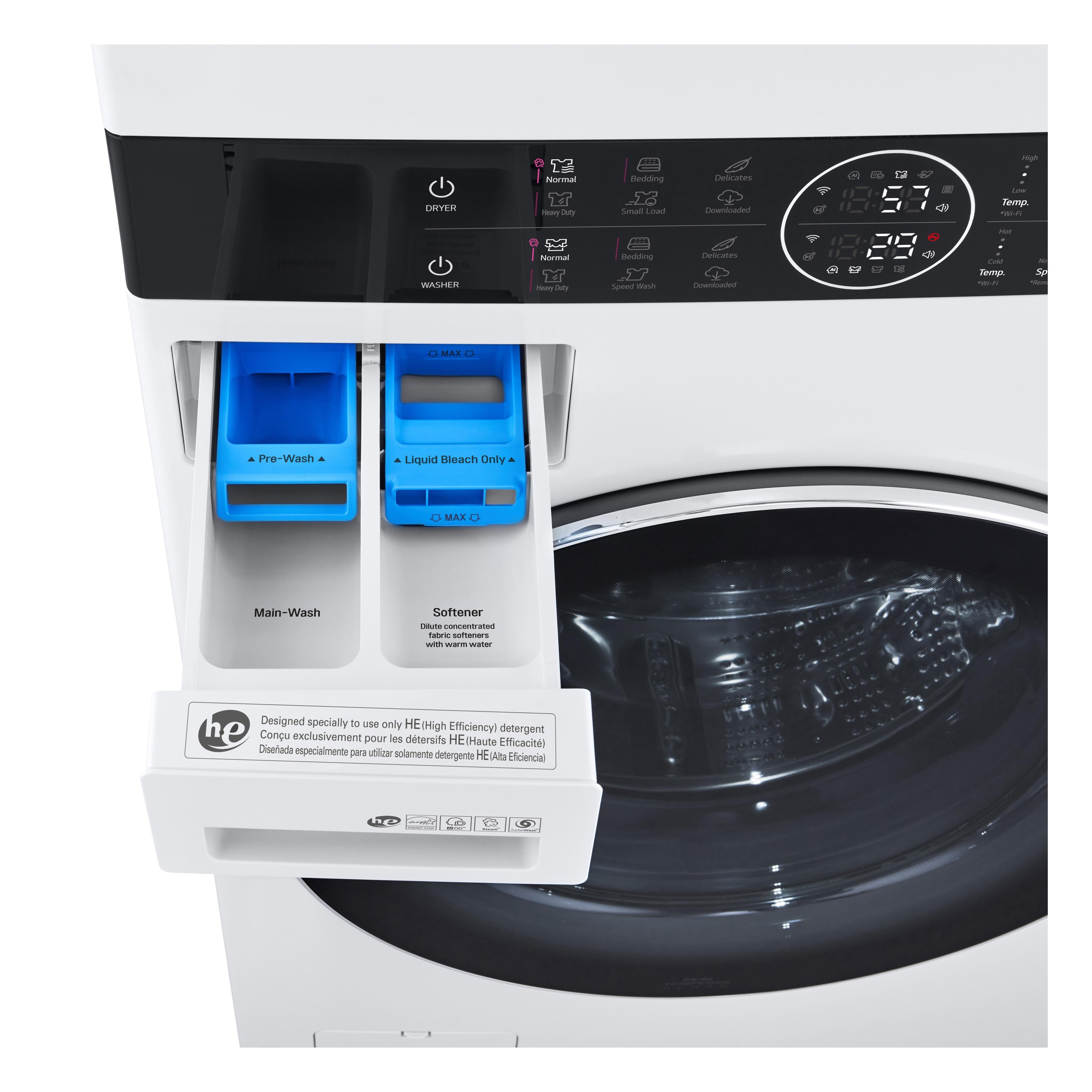 LG Stacked Washer/Dryer Electric Laundry Center with TurboWash? 360 Technology WKEX200HWA