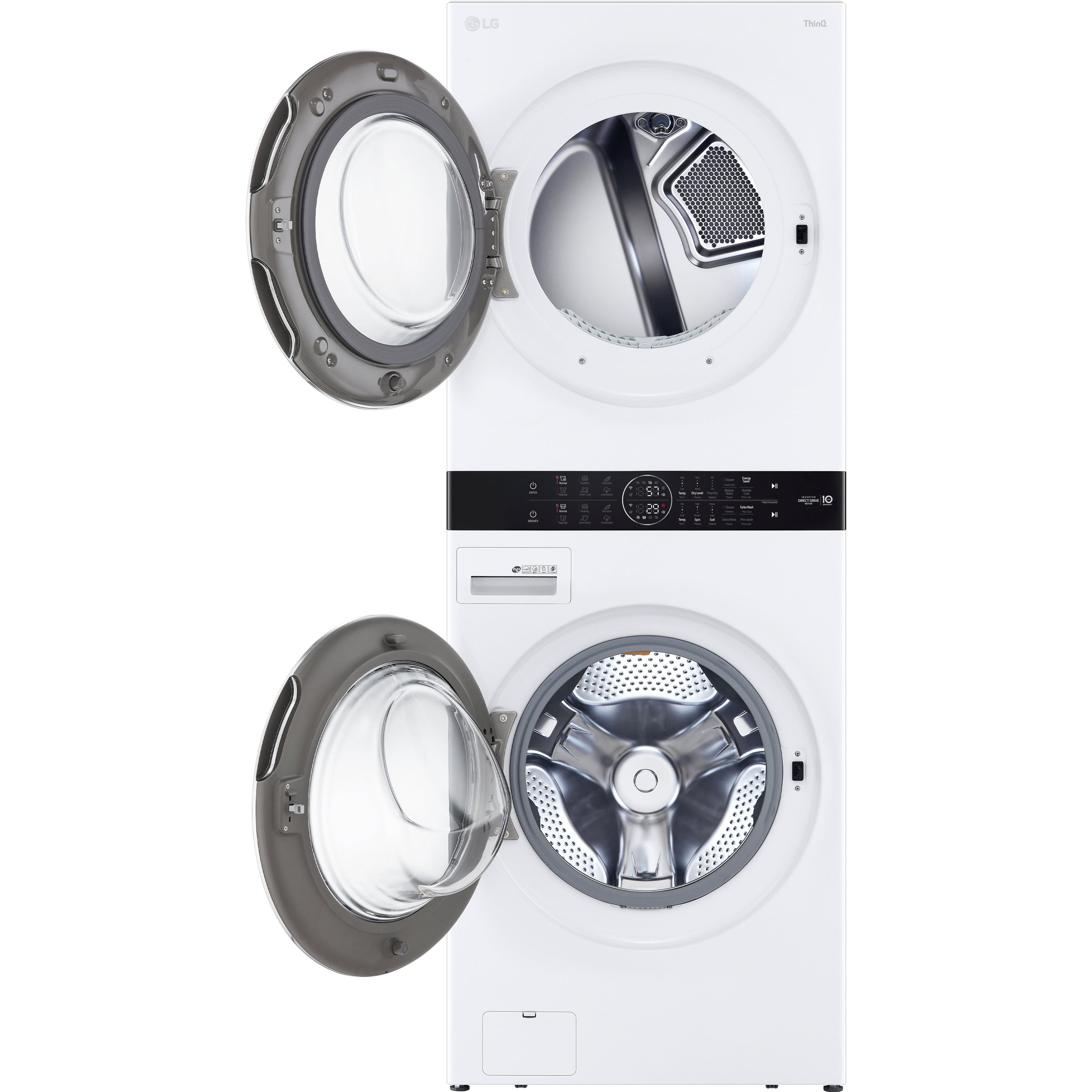 LG Stacked Washer/Dryer Electric Laundry Center with TurboWash? 360 Technology WKEX200HWA