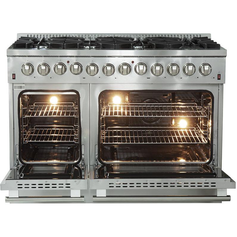 Forno Galiano Alta Qualita 48-inch Freestanding Dual Fuel Range with Convection Technology FFSGS6156-48