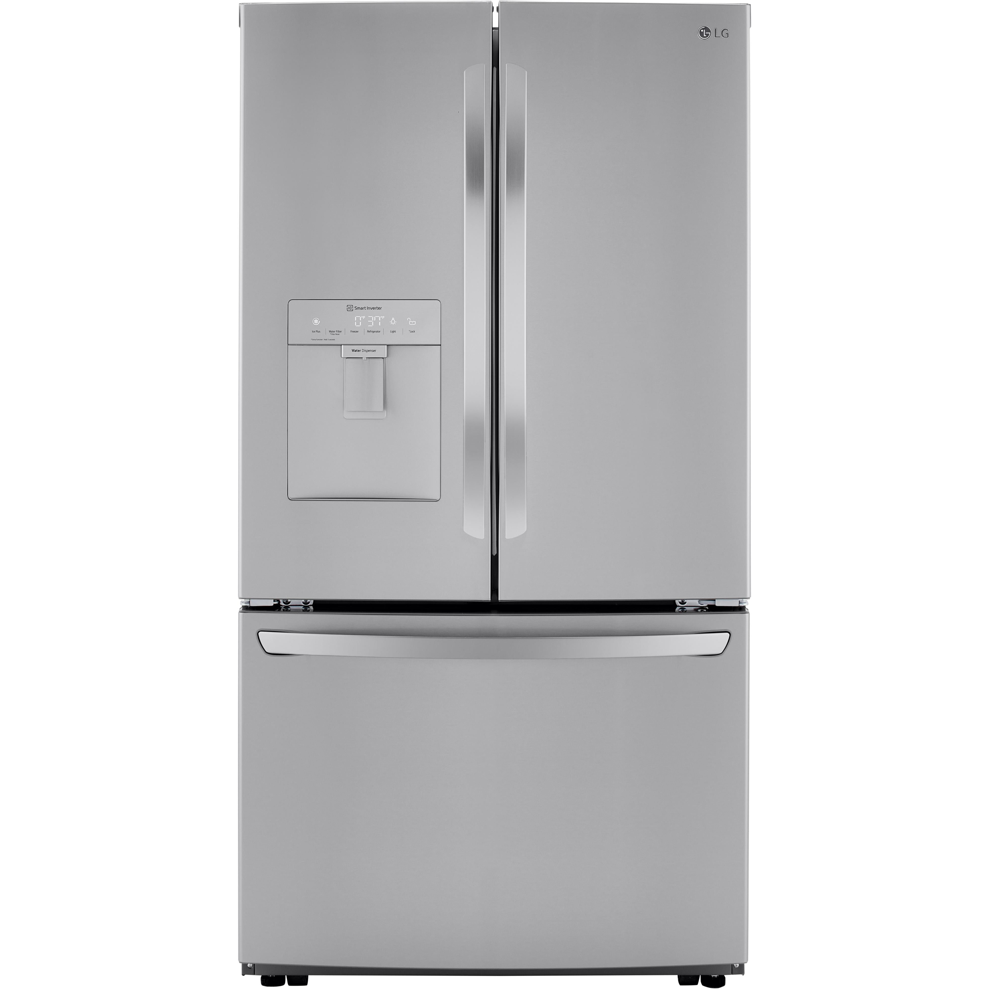 LG 36-inch, 29 cu.ft. Freestanding French 3-Door Refrigerator with Multi-Air Flow? Technology LRFWS2906S