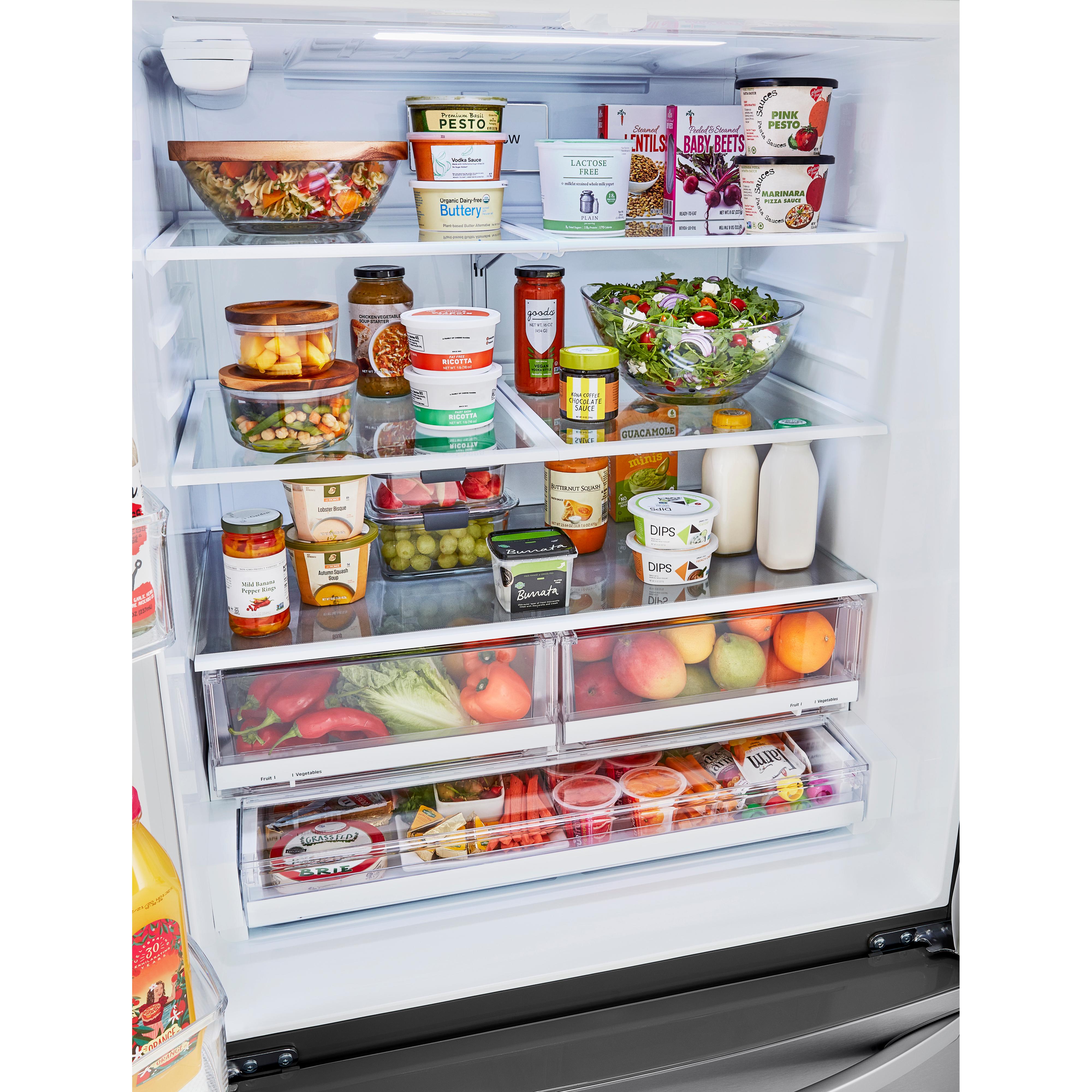 LG 36-inch, 29 cu.ft. Freestanding French 3-Door Refrigerator with Multi-Air Flow? Technology LRFWS2906S