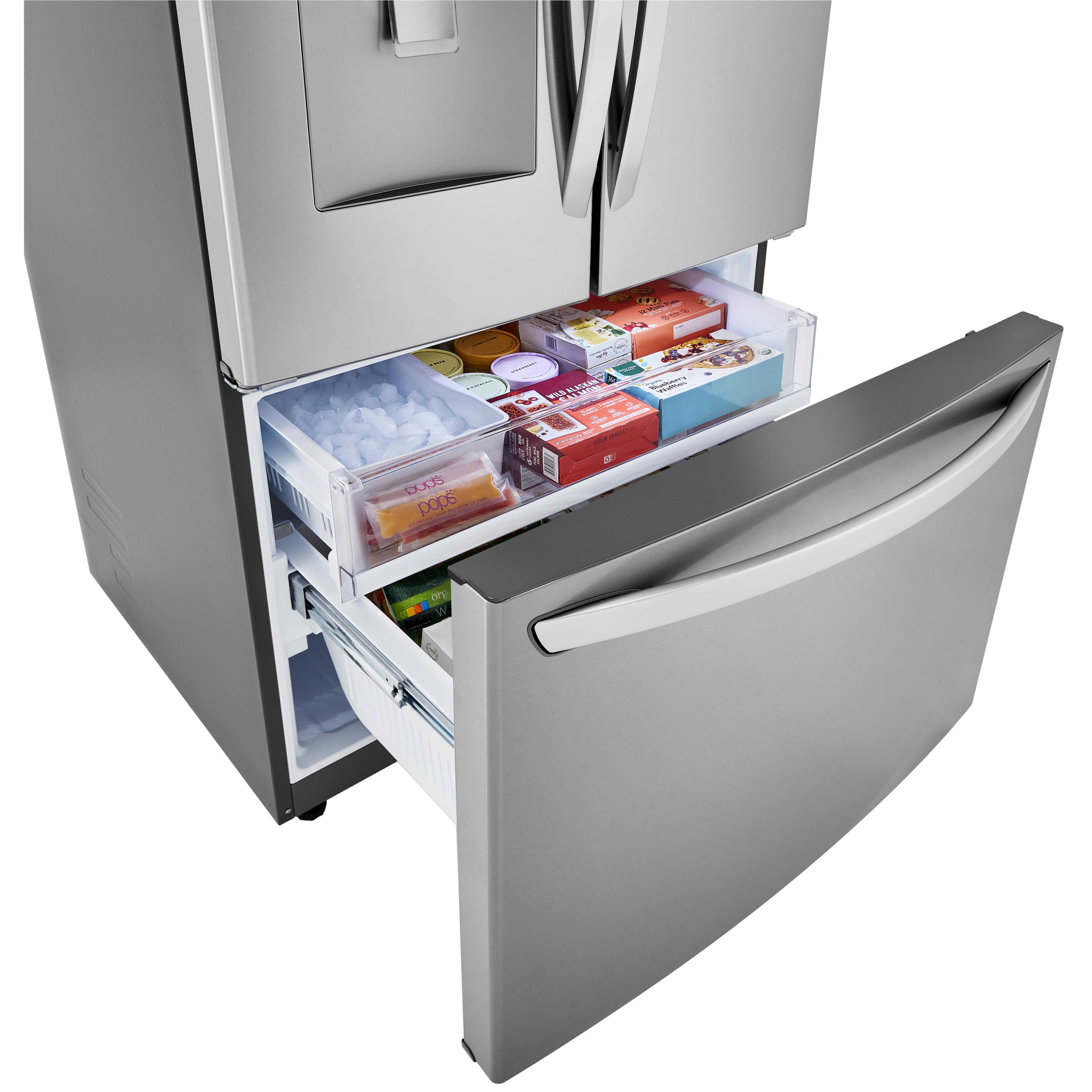 LG 36-inch, 29 cu.ft. Freestanding French 3-Door Refrigerator with Multi-Air Flow? Technology LRFWS2906S