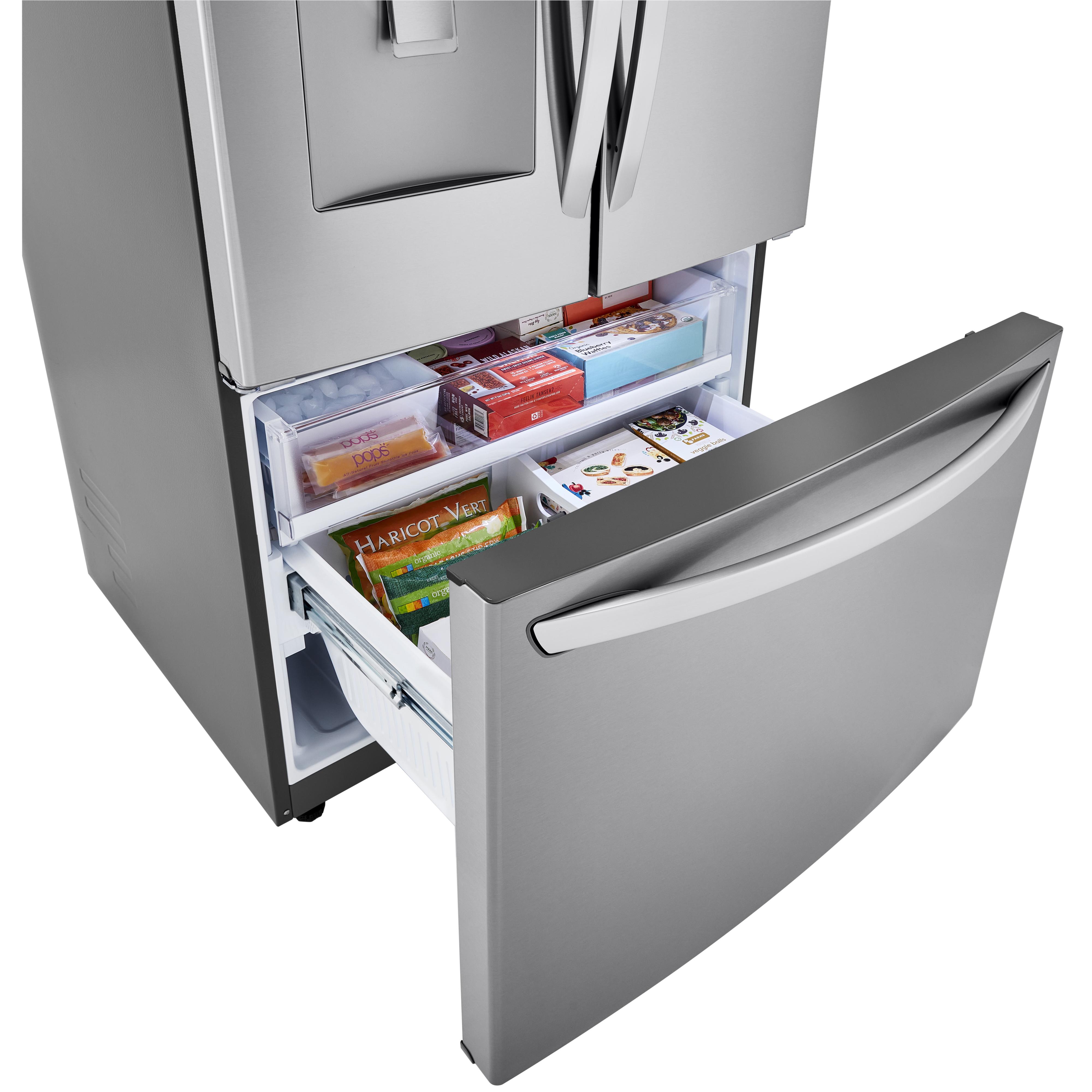 LG 36-inch, 29 cu.ft. Freestanding French 3-Door Refrigerator with Multi-Air Flow? Technology LRFWS2906S