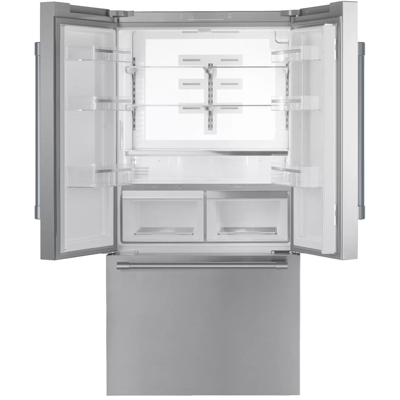 Thermador 36-inch Freestanding French 3-Door Refrigerator with Home Connect? T36FT820NS