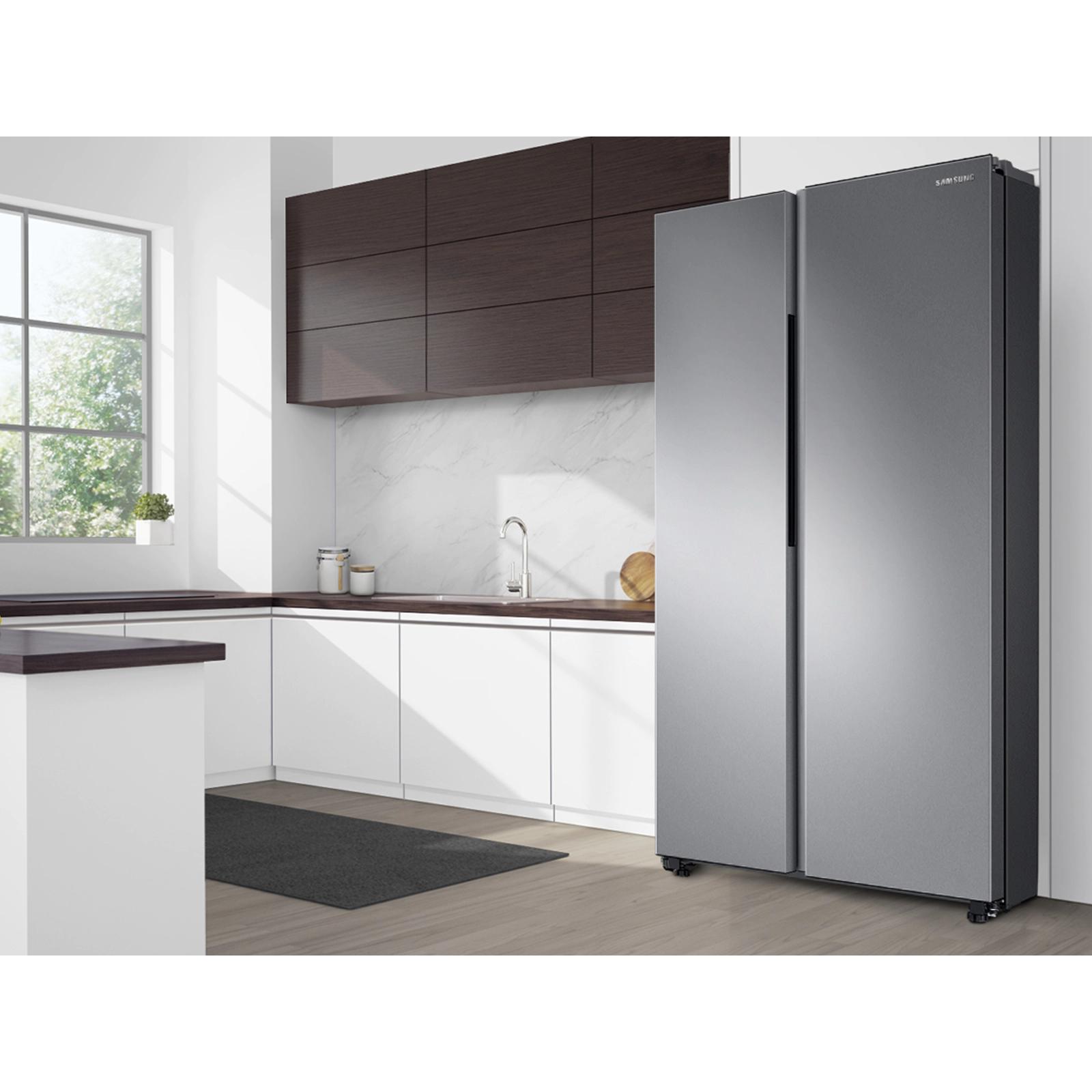 Samsung 36-inch, 28 cu.ft. Freestanding Side-by-Side Refrigerator with In-Door Ice Maker RS28A500ASR/AA