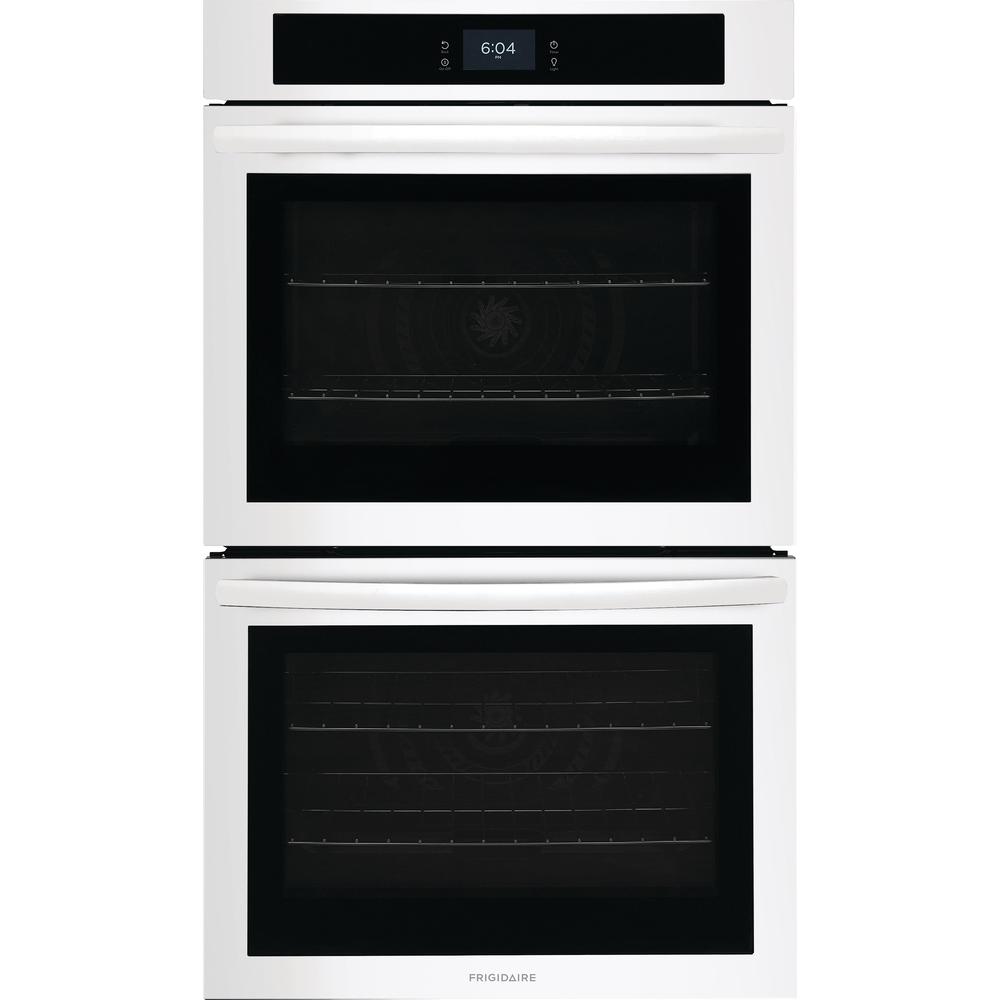 Frigidaire 30-inch Double Electric Wall Oven with Fan Convection FCWD3027AW