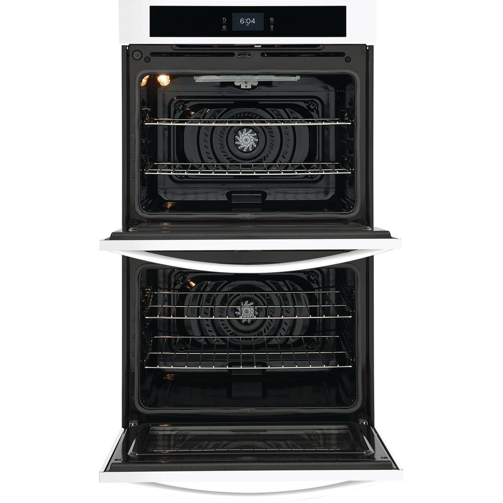 Frigidaire 30-inch Double Electric Wall Oven with Fan Convection FCWD3027AW