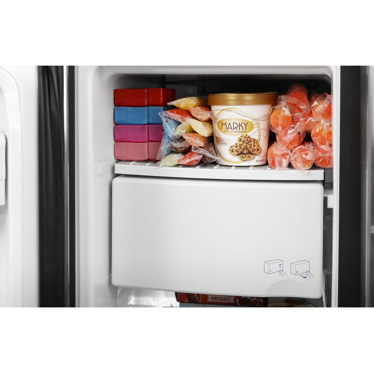 GE 36-inch 25.3 cu.ft. Freestanding Side-by-Side Refrigerator with LED Lighting GSE25GYPFS