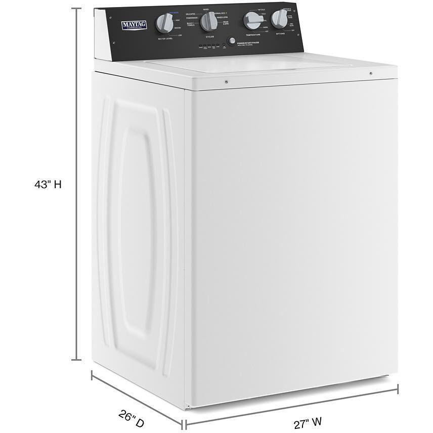 Maytag Commercial Laundry 3.5 cu. ft. Top Loading Washer with Dual-Action Agitator MVWP586GW