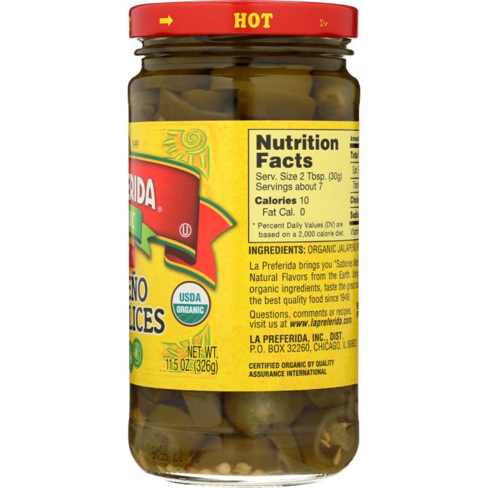 Jalapeno Nacho Slices - Hot, 11.5 oz