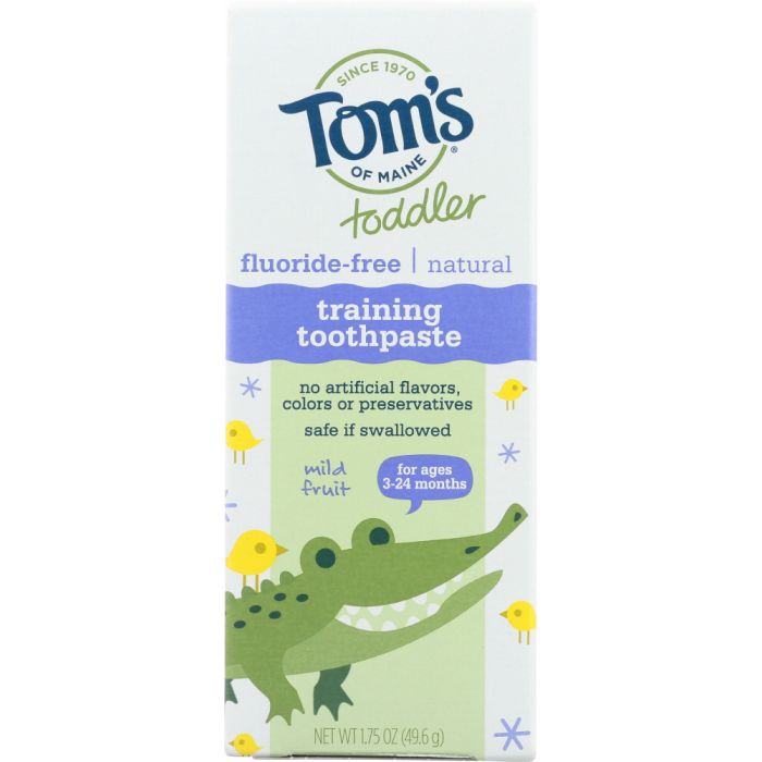 Toddler Fluoride-Free Natural Training Toothpaste Mild Fruit, 1.75 oz