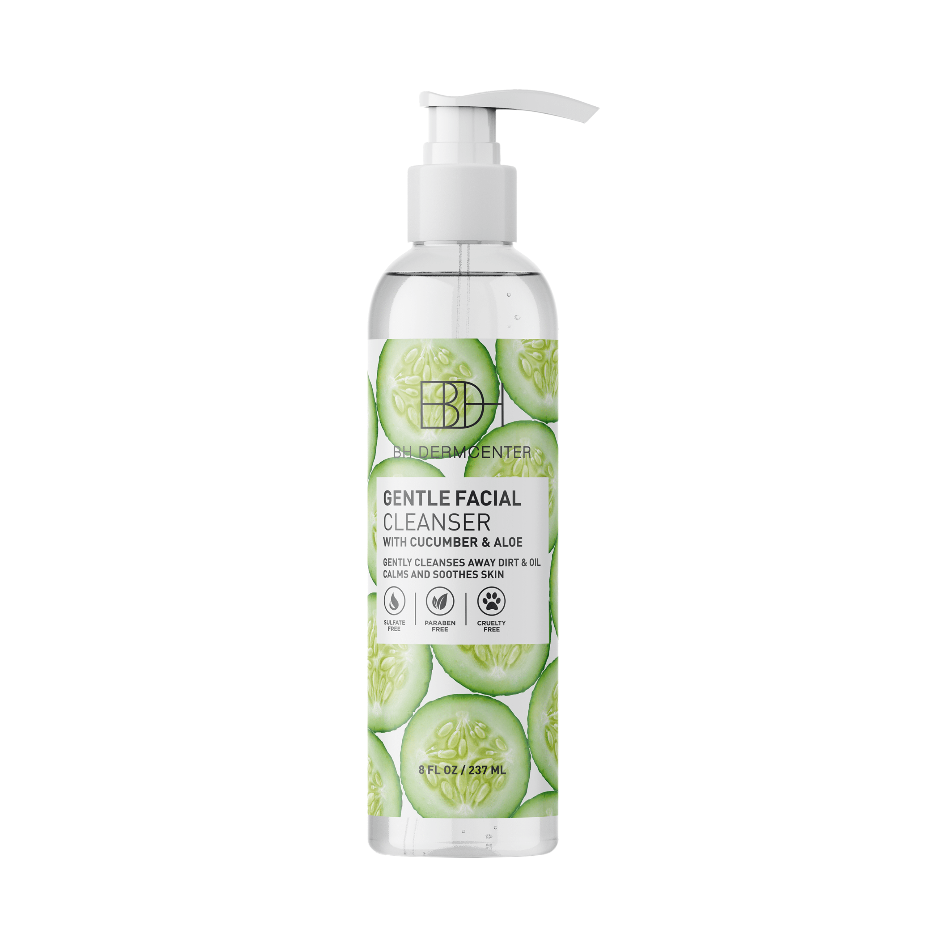 Cucumber Aloe Facial Cleanser by BH DERMCENTER - 8 FL OZ / 237 ML