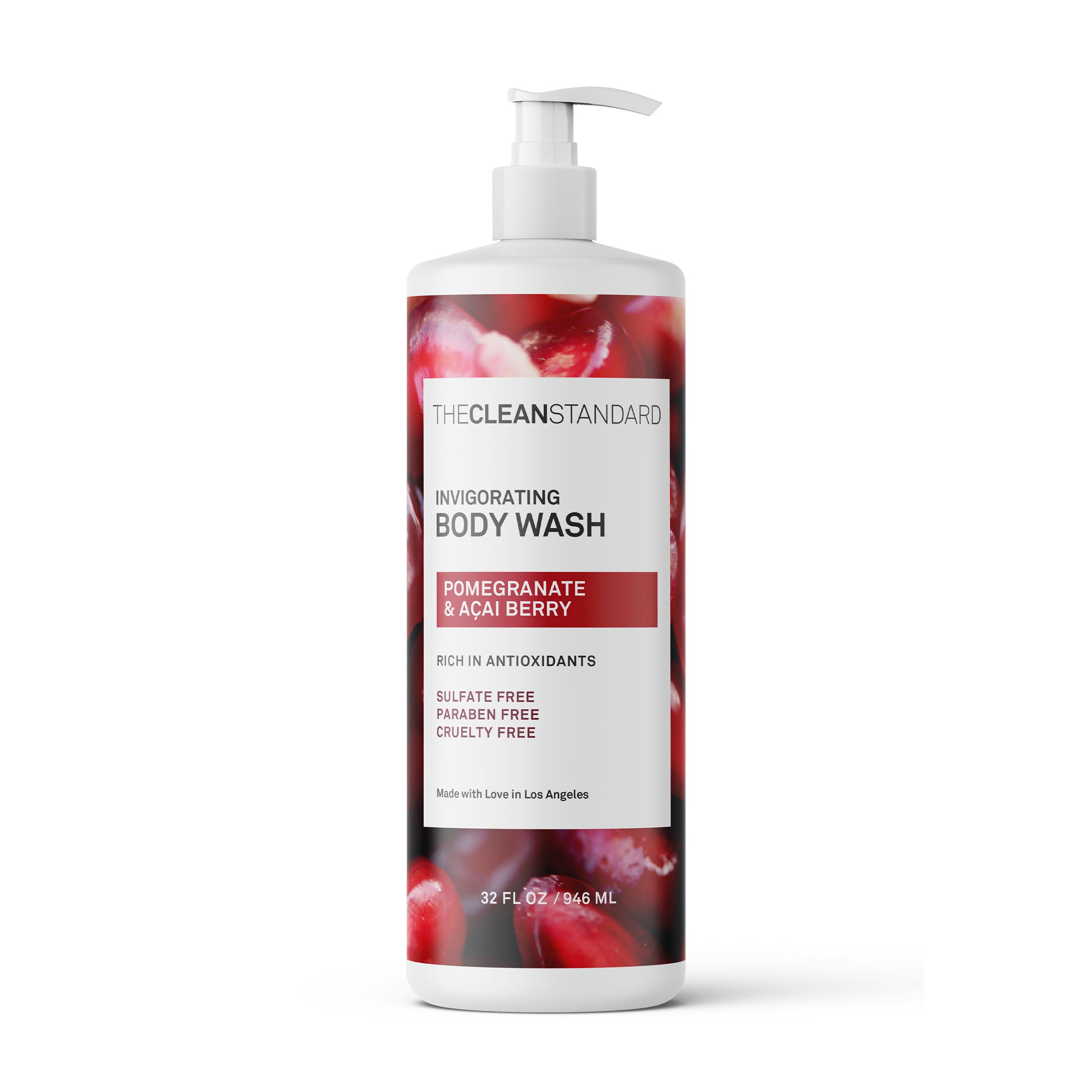 THE CLEAN STANDARD Pomegranate & Acai Berry Body Wash - 32oz