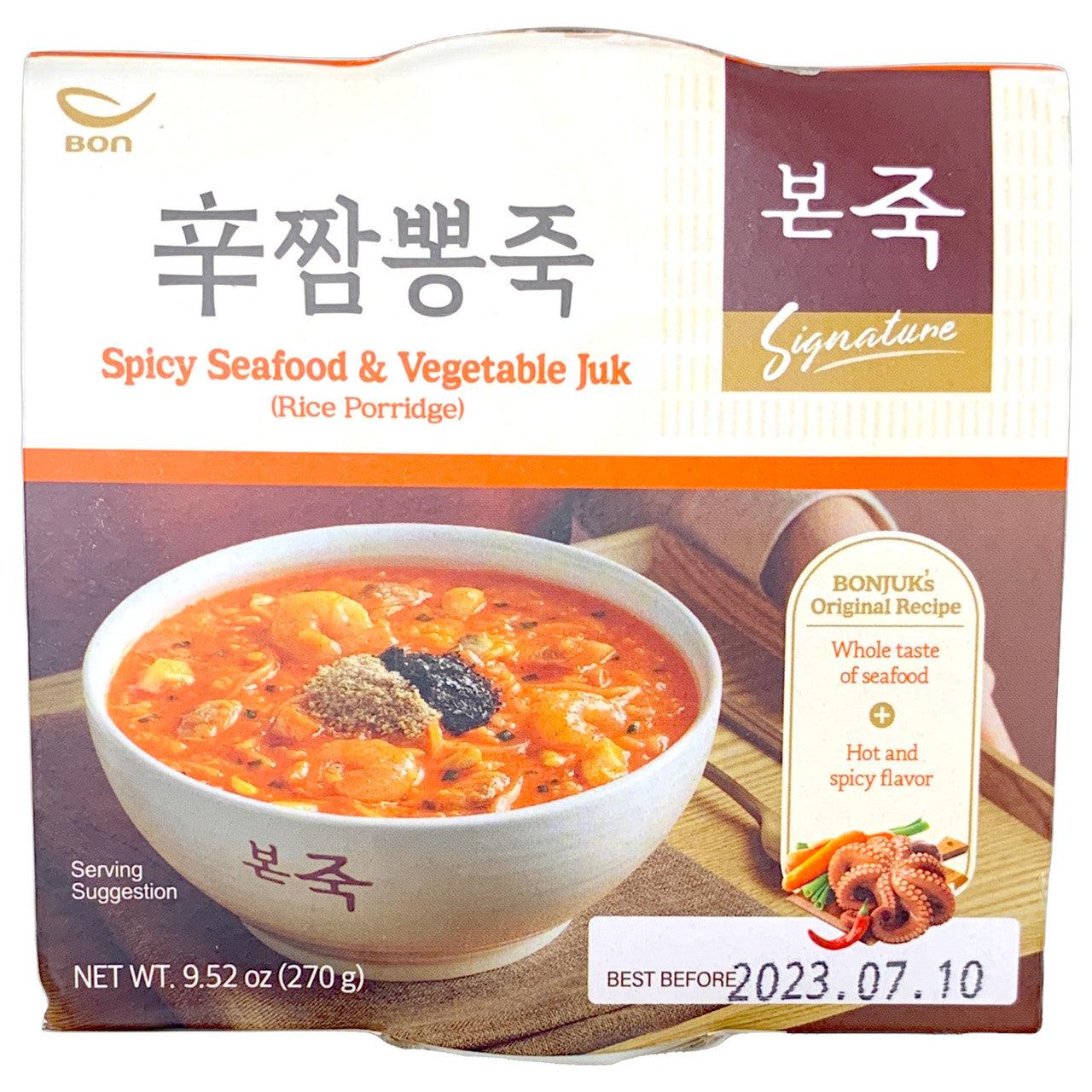 Bonjuk Spicy Seafood & Vegetable Juk - Rice Porridge 9.52oz(270g)