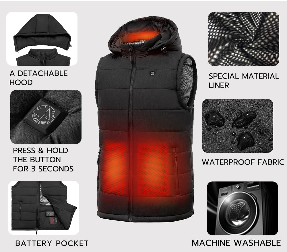 SW1001-sailwind heated vest - details