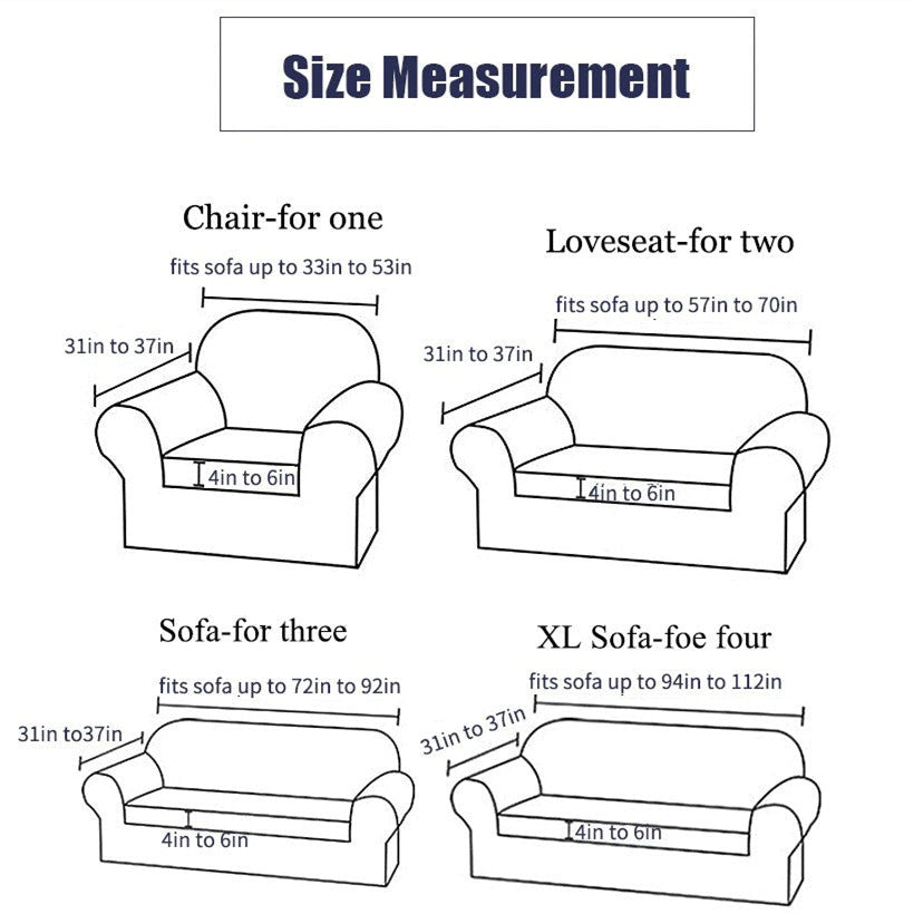 Elastic Stretch Plaid Couch Furniture Sofa Covers Armchair Slipcovers