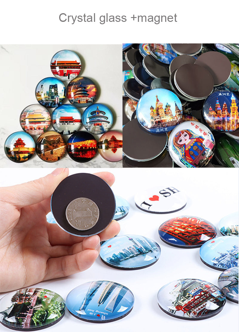 glass fridge magnets custom