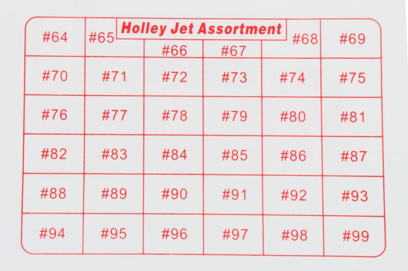 Holley Jet Assortment 64-99 With Case