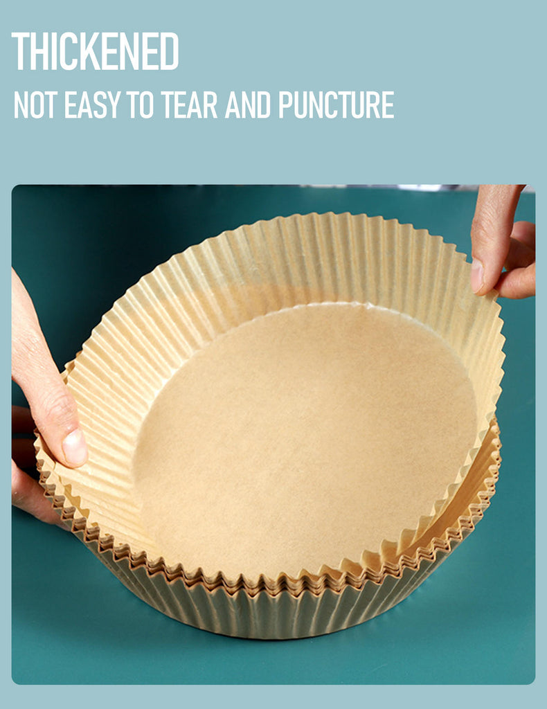 Doublures en papier jetables pour friteuse à air de 6,3 à 7,9 pouces, rondes