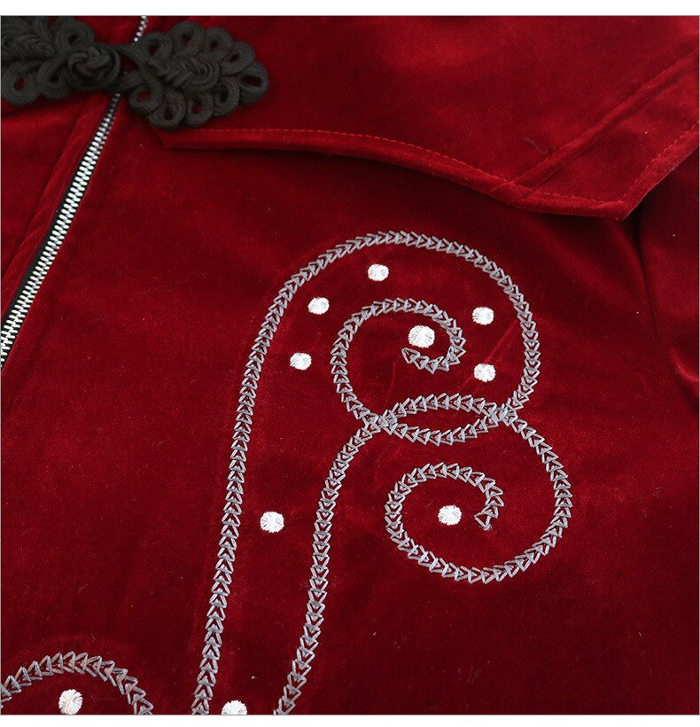 Embroidered Steampunk Long Coat