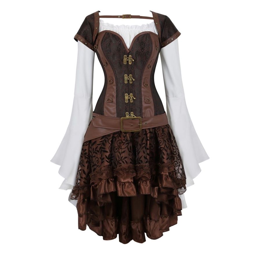 Steampunk Corset Dress Renaissance style