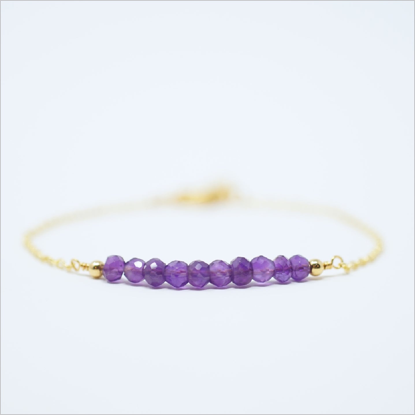 Gemstone Bar Bracelet - Birthstone Bracelet