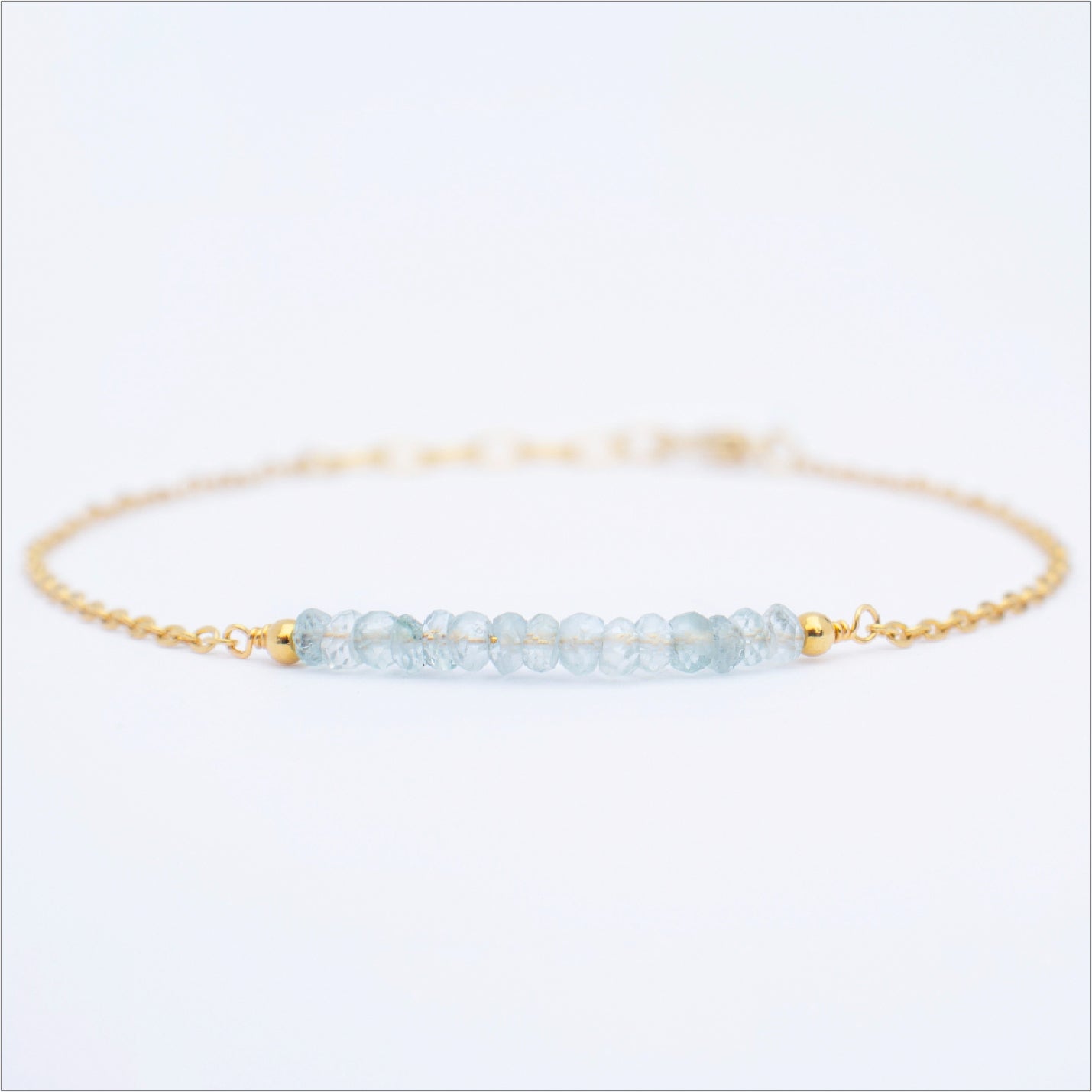 Gemstone Bar Bracelet - Birthstone Bracelet