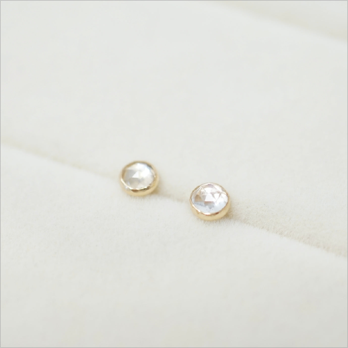 Moonstone Stud Earrings - June Birthstone Earrings