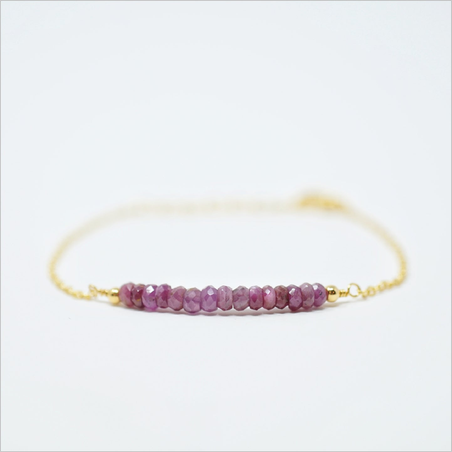 Gemstone Bar Bracelet - Birthstone Bracelet