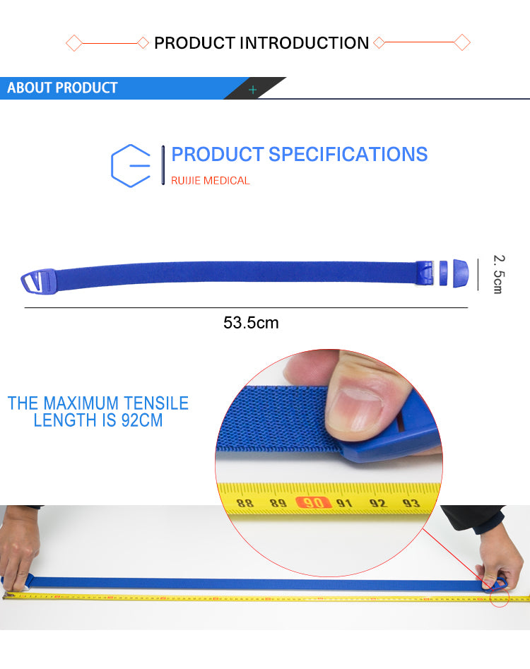 High Quality Cheap Disposable Medical Rubber Buckle Tourniquet MOQ:100PCS