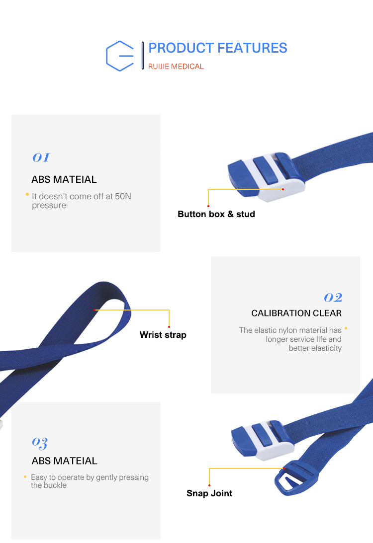 High Quality Cheap Disposable Medical Rubber Buckle Tourniquet MOQ:100PCS