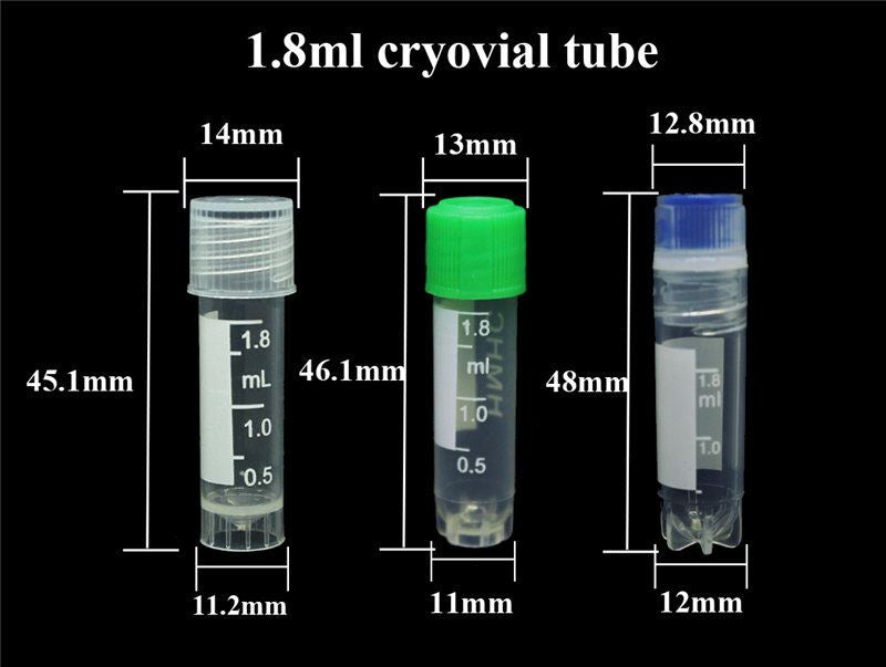 Sterile Self Standing Cryovials Tube 2mL