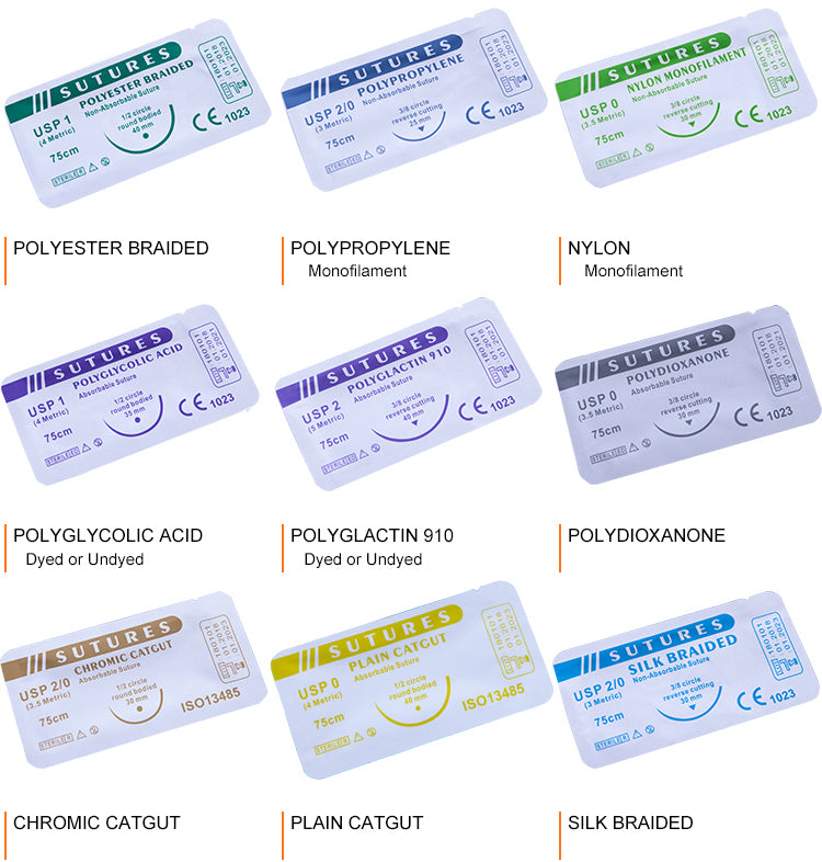 All Types Medical Disposable Sterile Suture With Thread