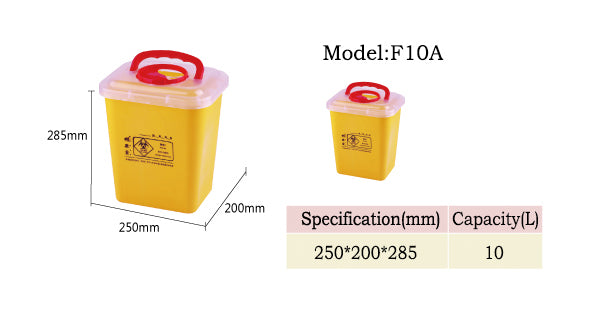 Plastic Disposal Sharp Containers/Medical Waste Bins 10L