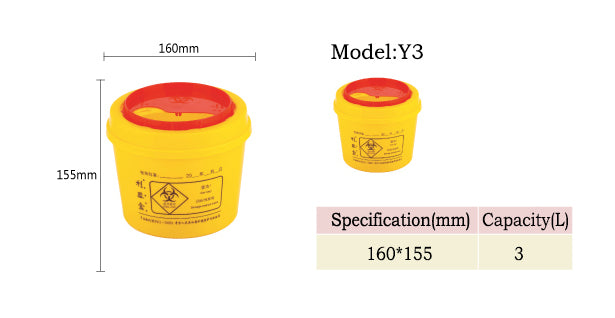 Wholesale Safety Box Disposal Plastic Sharp Waste Box 3L