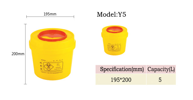 Wholesale Safety Box Disposal Plastic Sharp Waste Box 5L