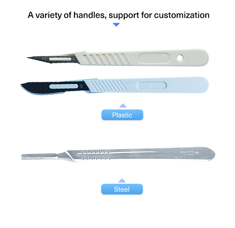 Medical Carbon Or Steel Surgical Scalpel Blades