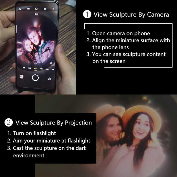 How to see photos in projection jewelry from Remigifts