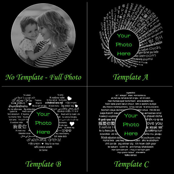 Projection templates for photo projection bracelets from Remigifts