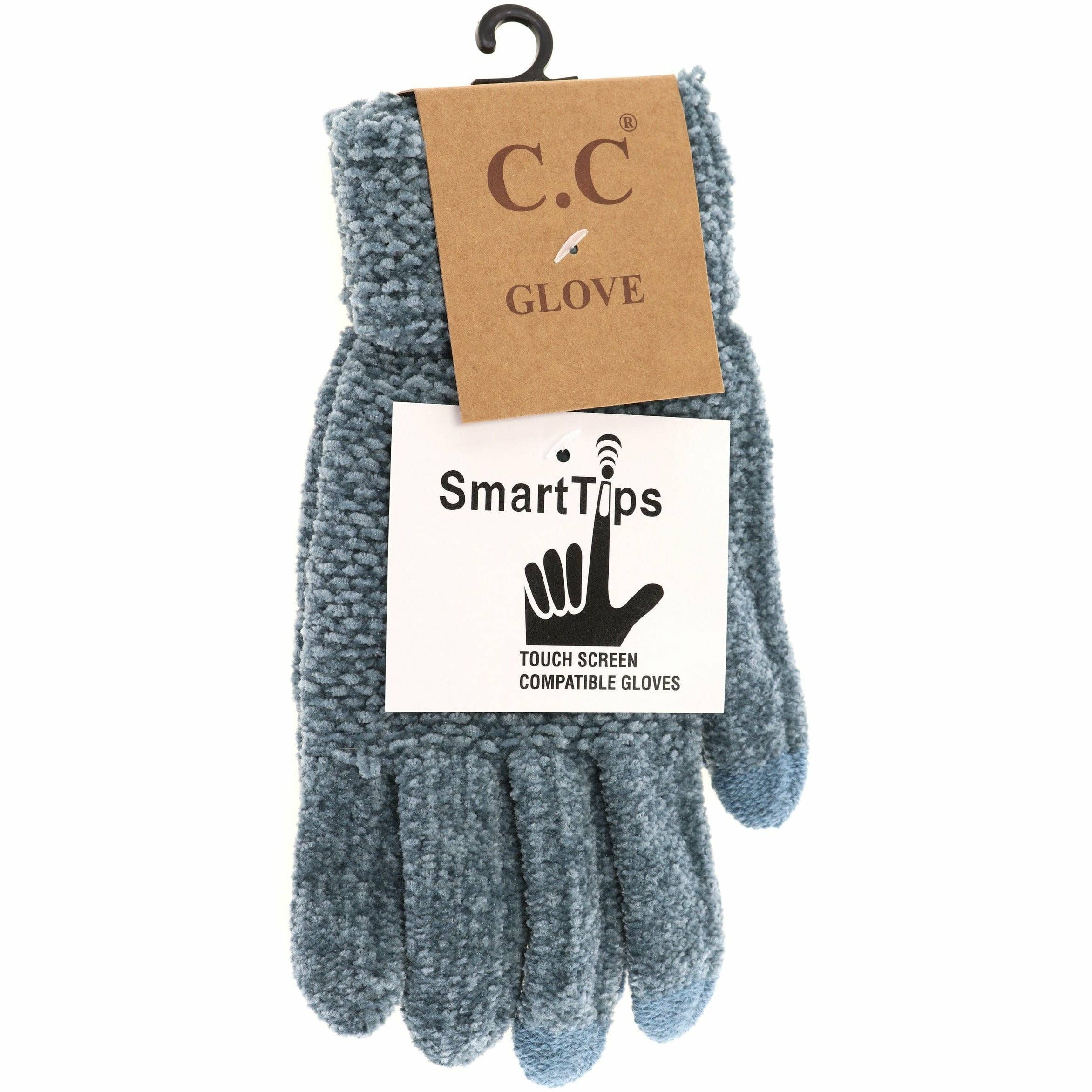 Chenille Gloves G9016: Earth Brown