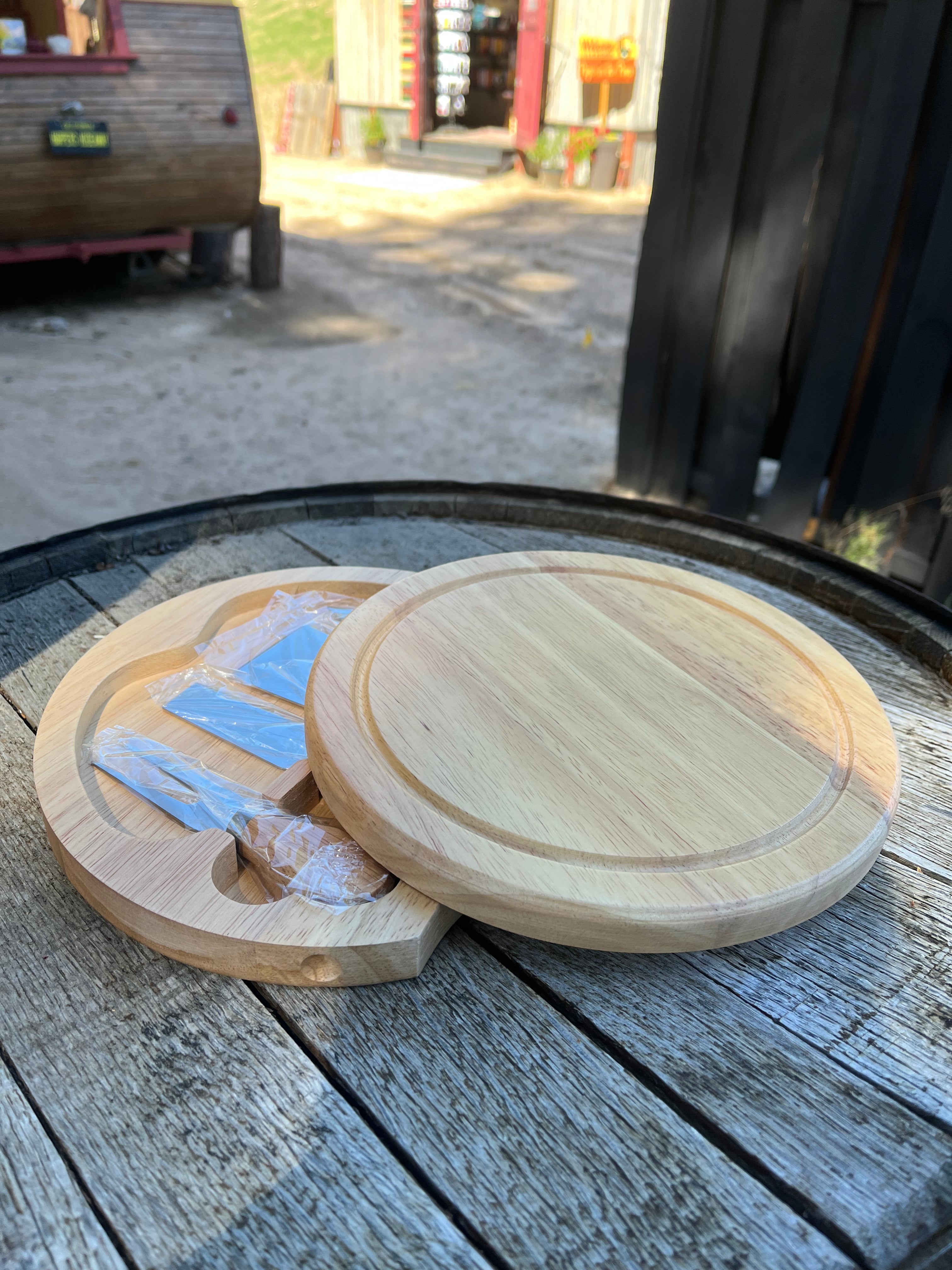 Cheese Set with Round Board