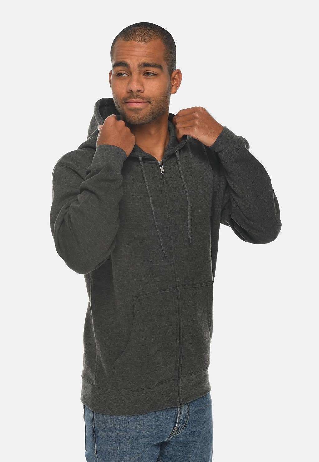 Premium Full Zip Hoodie - For Men & Women: 3XL / Oatmeal Heather