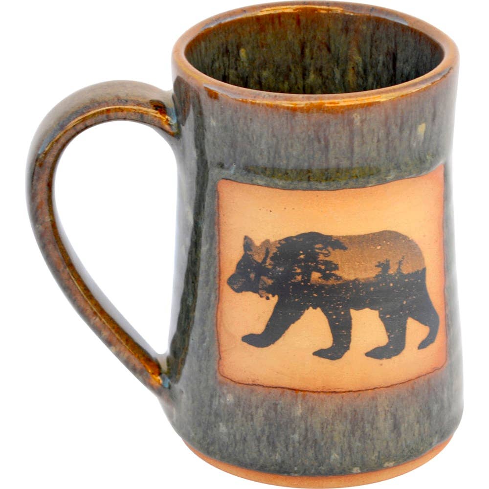 Mountain Scene Bear 17 Oz. Tankard